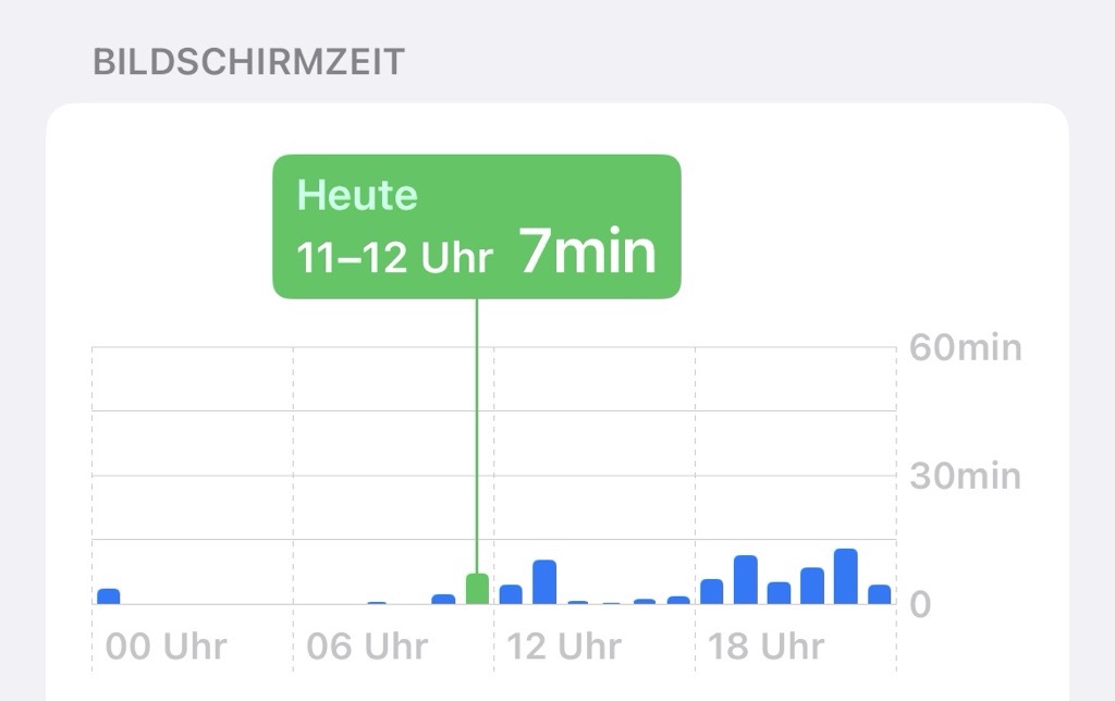 Zeit, die Lisa mittags auf Snapchat verbracht hat.